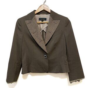 Escada Virgin Wool & Silk Oak Blazer